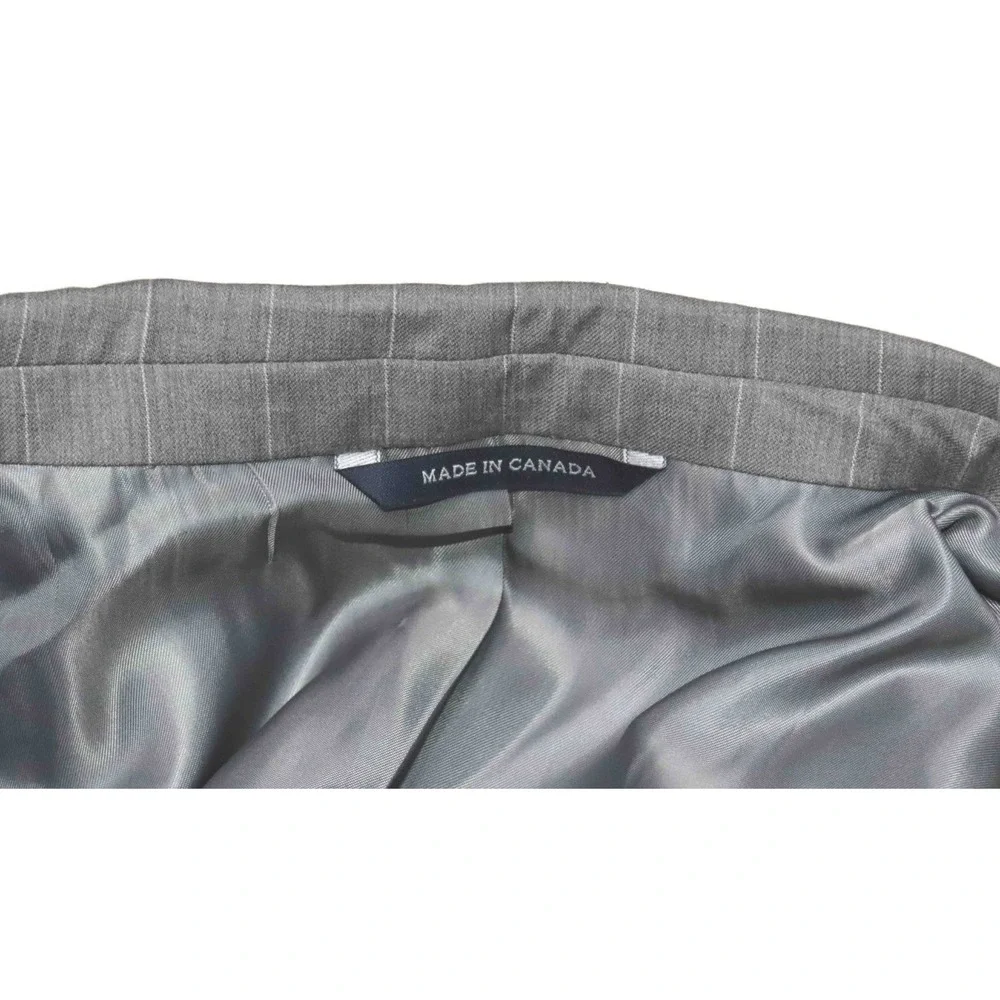 Polo Ralph Lauren Blue Label Gray Pinstripe Blazer Jacket Mens Size 42L